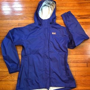 NWOT Helly Hansen Large $75 Blue Loke Windbreaker